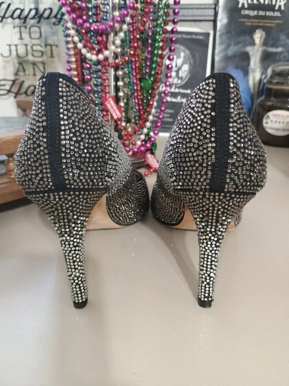 Antonio Melani MCBETH Rhinestone Ombre Heels Size 10M